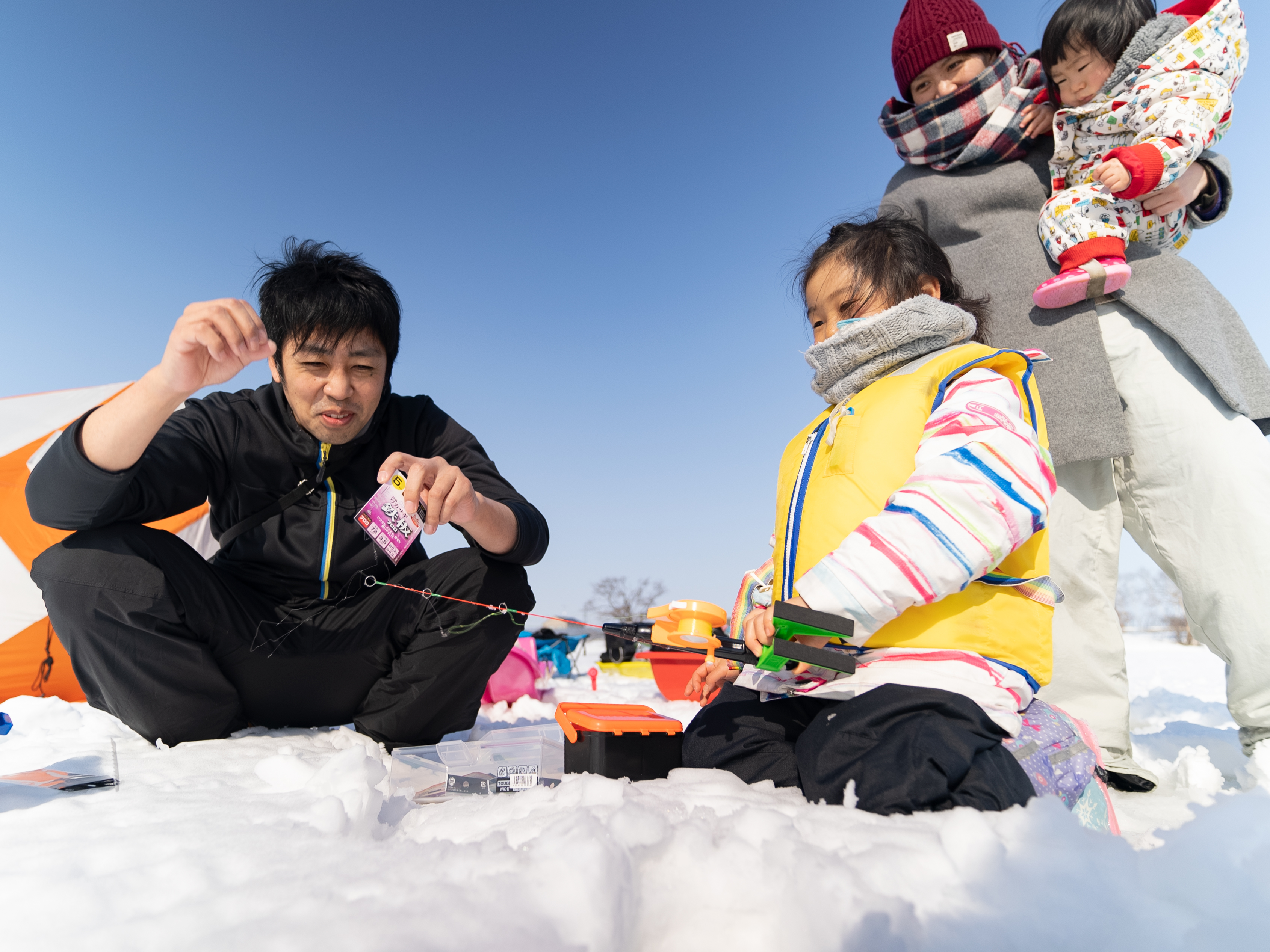 ワカサギ釣りの準備